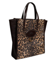 Dolce & Gabbana Multicolor Leopard Shopping Tote Shoulder WomenBorse Bag - Shopper Bags
