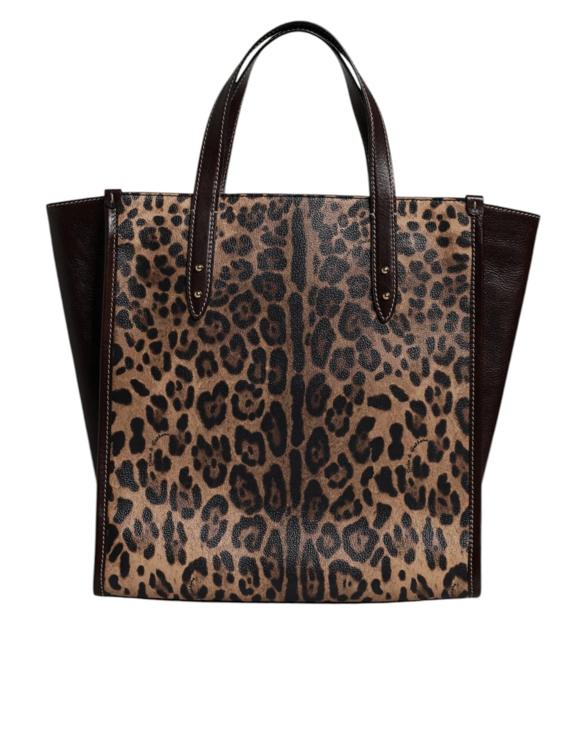 Dolce & Gabbana Multicolor Leopard Shopping Tote Shoulder WomenBorse Bag - Shopper Bags