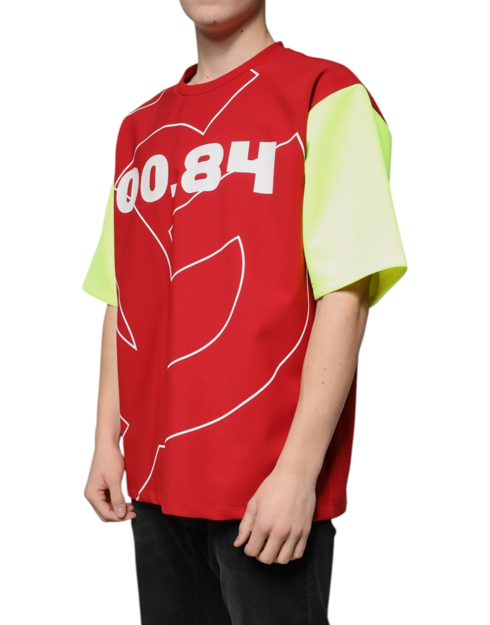 Dolce & Gabbana Multicolor Logo Cotton Men Crew Neck T-shirt - IT50 | L - T-Shirts