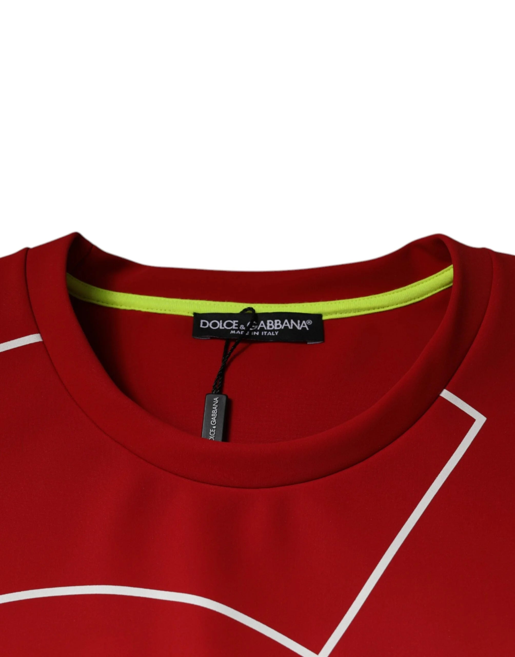 Dolce & Gabbana Multicolor Logo Cotton Men Crew Neck T-shirt - IT50 | L - T-Shirts