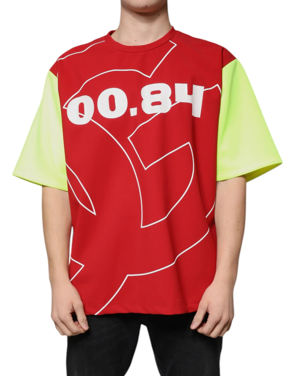 Dolce & Gabbana Multicolor Logo Cotton Men Crew Neck T-shirt - IT50 | L - T-Shirts