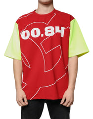 Dolce & Gabbana Multicolor Logo Cotton Men Crew Neck T-shirt - IT50 | L - T-Shirts