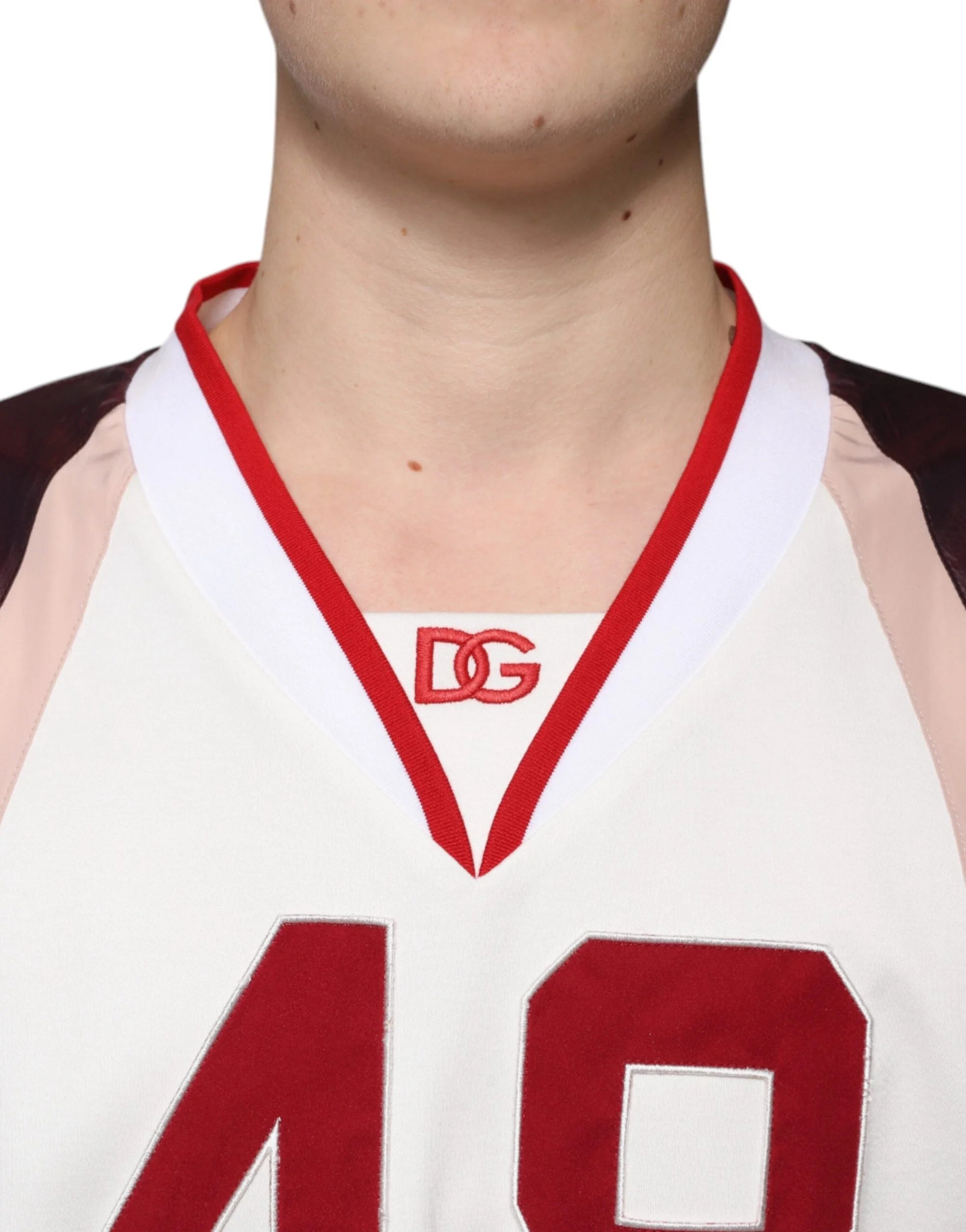 Dolce & Gabbana Multicolor Logo Jersey Cotton V-neck T-shirt - IT54 | XL - T-Shirts