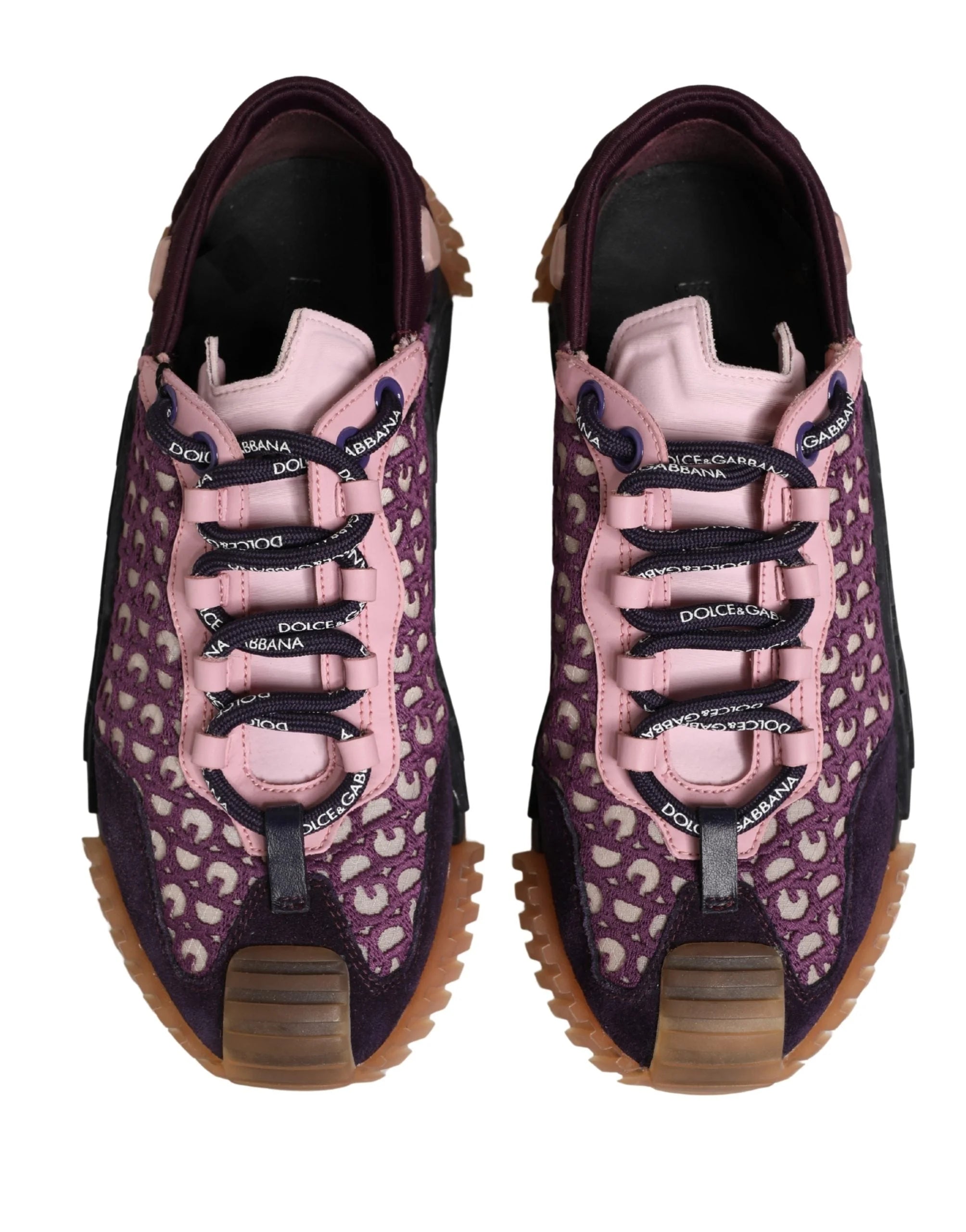 Dolce & Gabbana Multicolor Logo Low Top NS1 Sneakers Shoes - EU40/US9.5