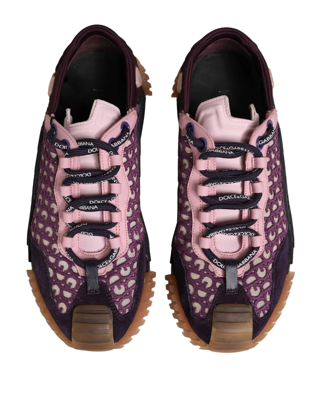Dolce & Gabbana Multicolor Logo Low Top NS1 Sneakers Shoes - EU40/US9.5
