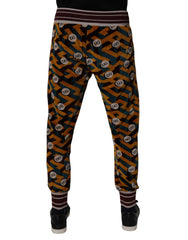 Dolce & Gabbana Multicolor Logo Monogram Jogger Sweatpants Pants - Joggers