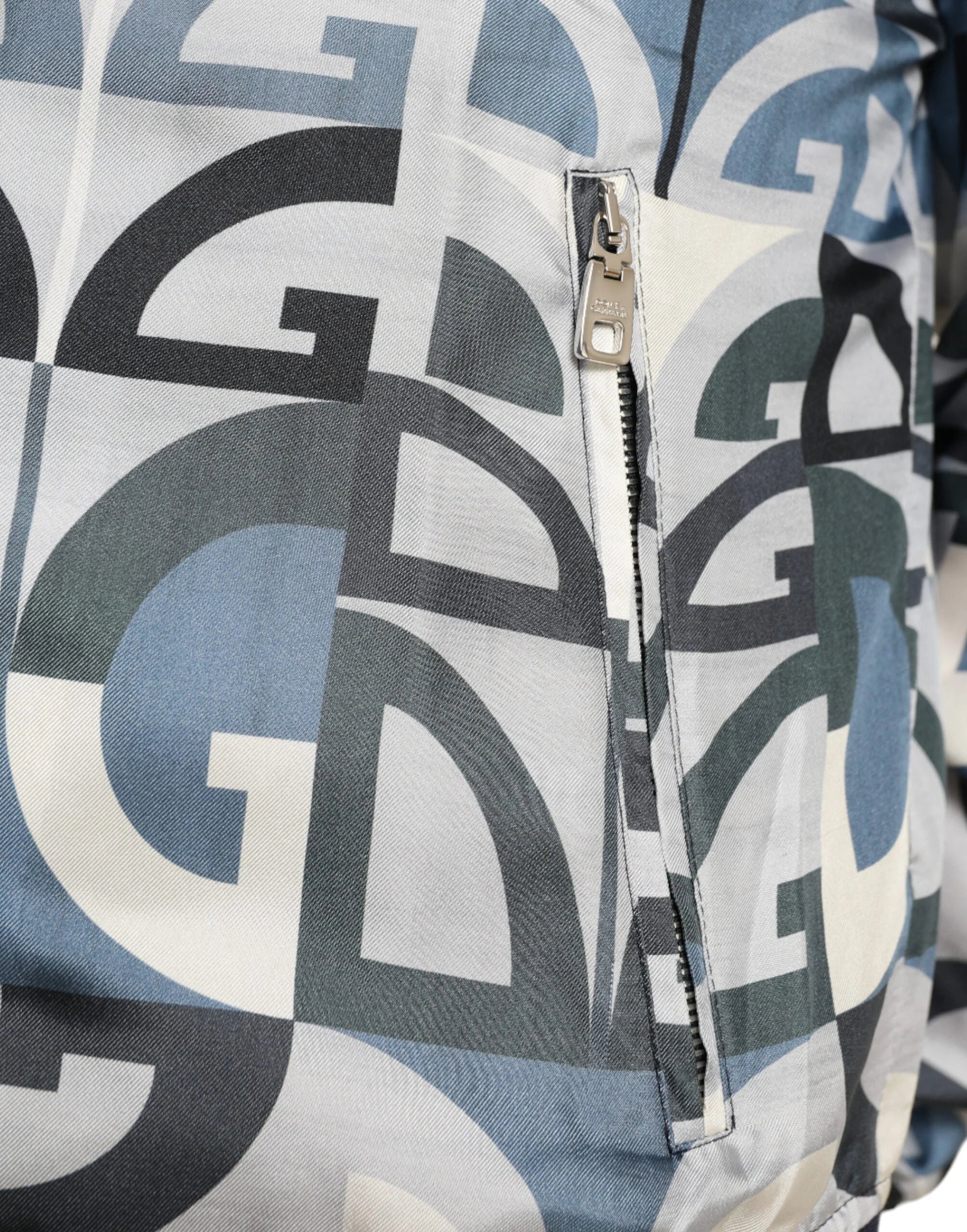 Dolce & Gabbana Multicolor Logo Print Bomber Blouson Jacket - IT52 | L - Bomber Jackets