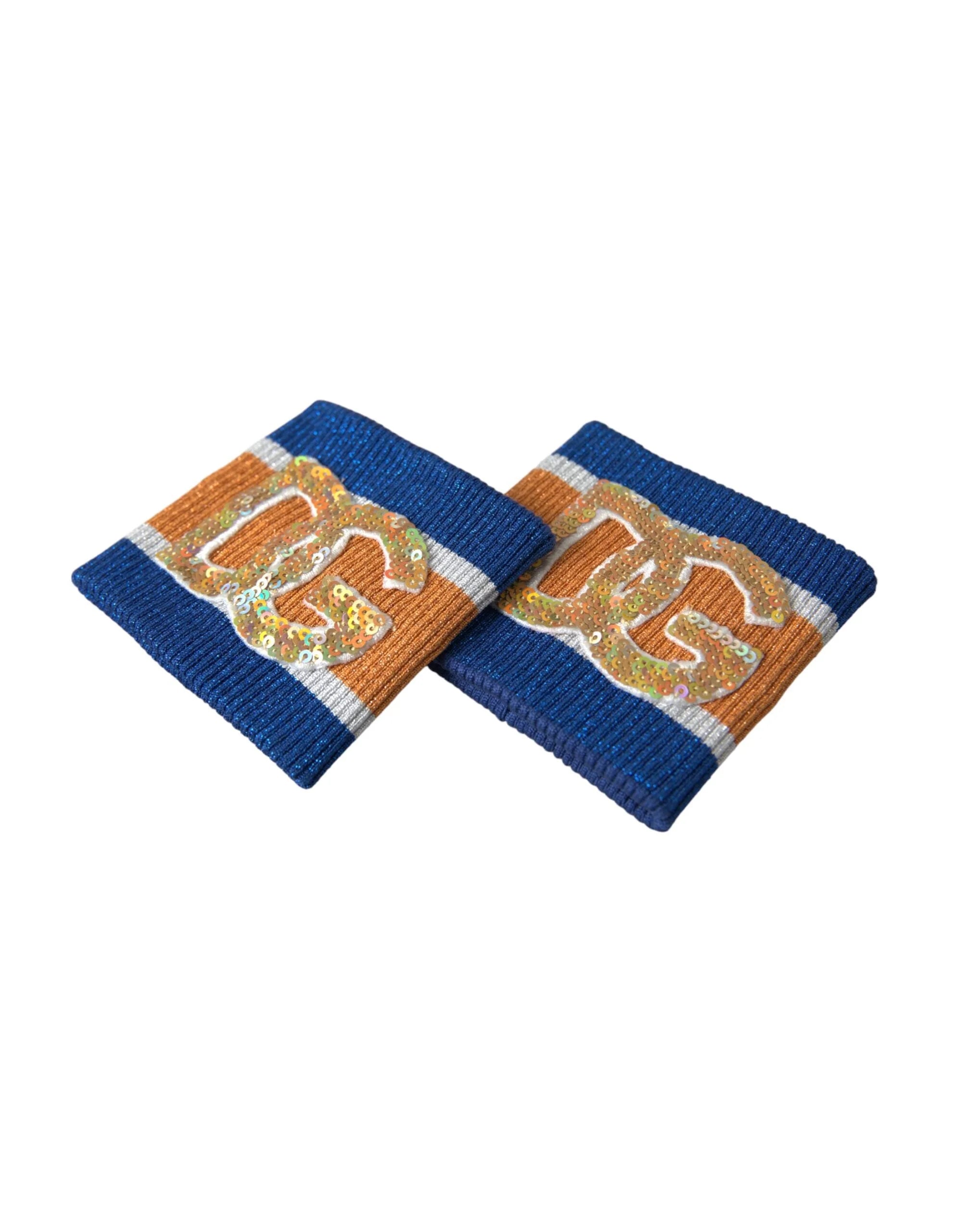 Dolce & Gabbana Multicolor Logo Sequin Viscose Wristband - Wristbands