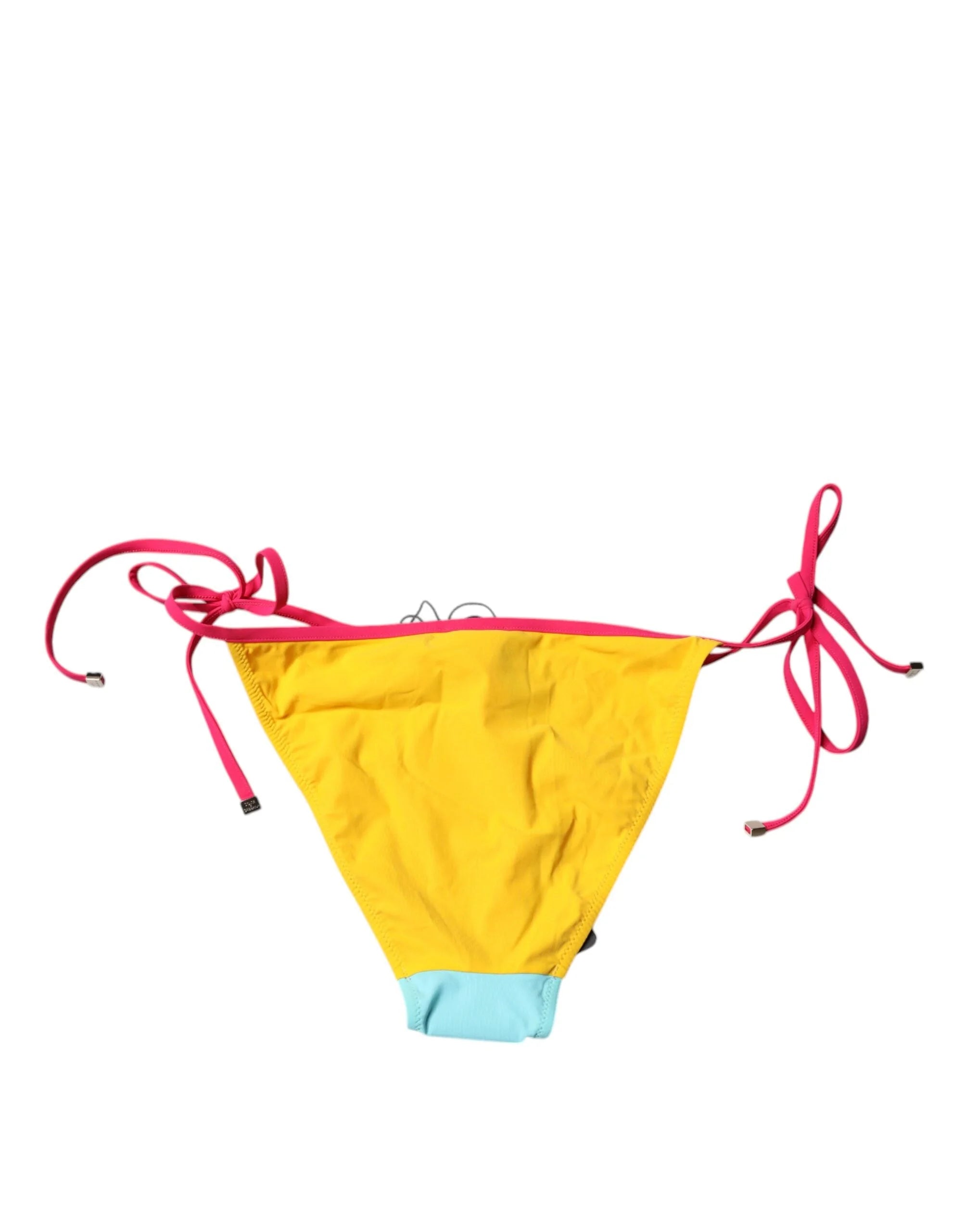 Dolce & Gabbana Multicolor Logo Swimsuit Bikini Bottom Swimwear - IT3 | M - Classic Bikinis