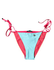 Dolce & Gabbana Multicolor Logo Swimsuit Bikini Bottom Swimwear - IT3 | M - Classic Bikinis