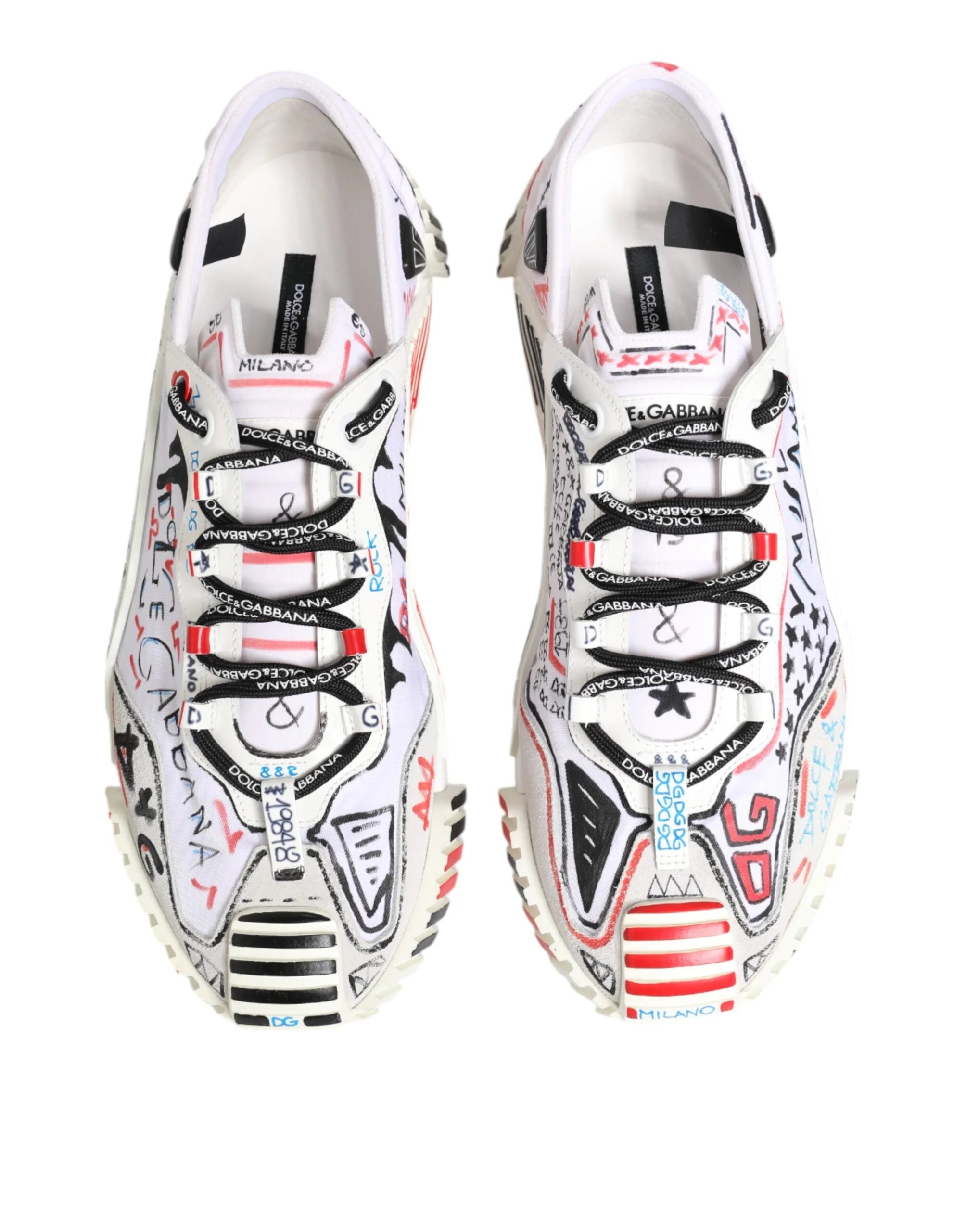 Dolce & Gabbana Multicolor Low Top NS1 Men Sneakers Shoes - EU46/US13 - Sneakers