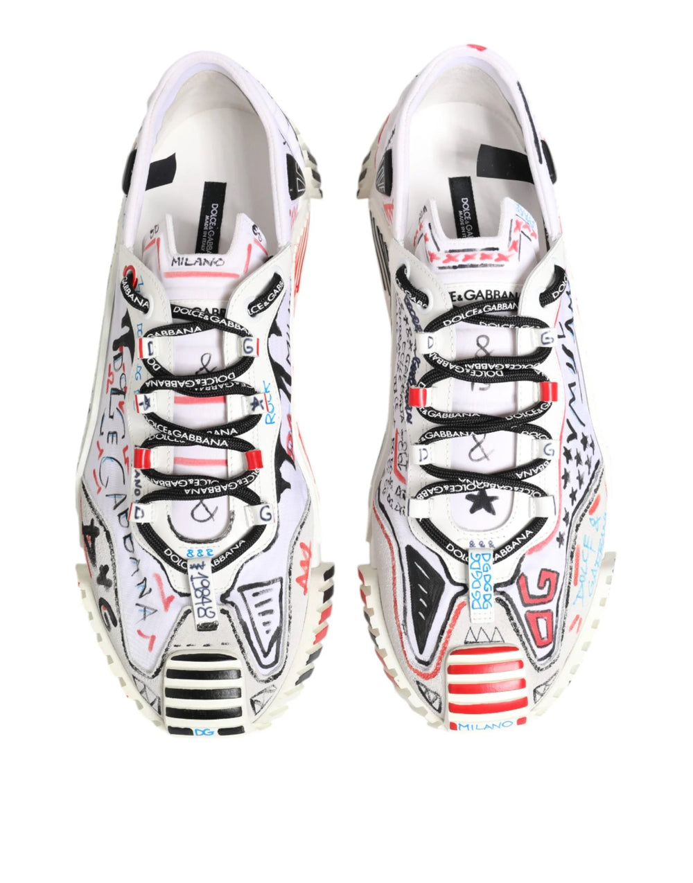 Dolce & Gabbana Multicolor Low Top NS1 Men Sneakers Shoes - EU46/US13 - Sneakers