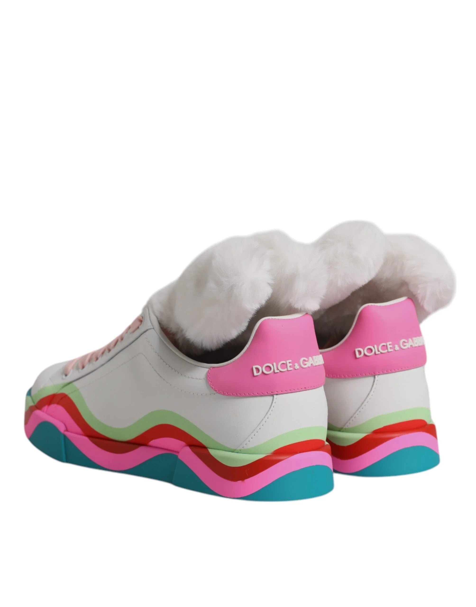 Dolce & Gabbana Multicolor Low Top Trainers Sneakers Shoes