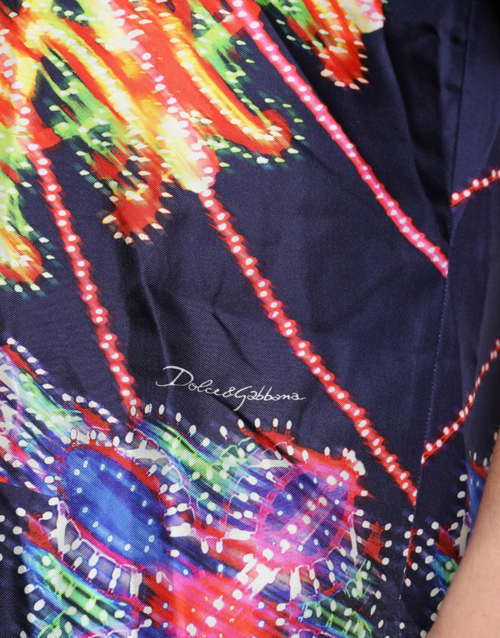 Dolce & Gabbana Multicolor Luminarie Silk Casual Shirt - IT40 | M - Shirts
