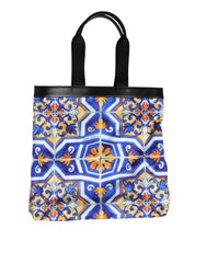 Dolce & Gabbana Multicolor Maiolica Print Tote Shoulder Strap Bag - Shopper Bags