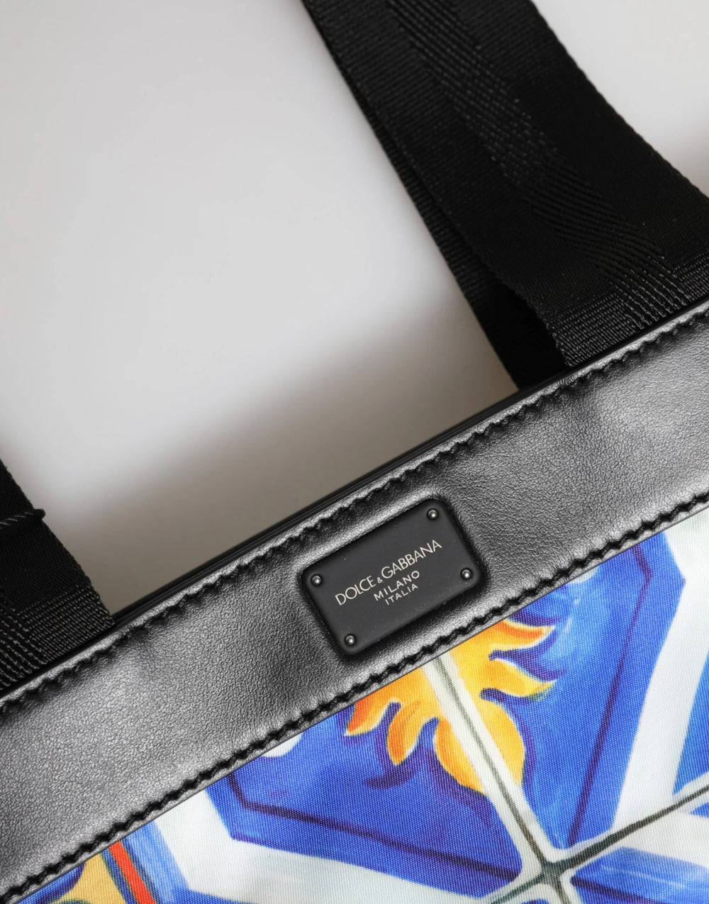 Dolce & Gabbana Multicolor Maiolica Print Tote Shoulder Strap Bag - Shopper Bags