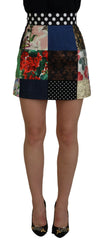 Dolce & Gabbana Multicolor Majolica Patchwork Mini Skirt - IT38 | XS - Skirts