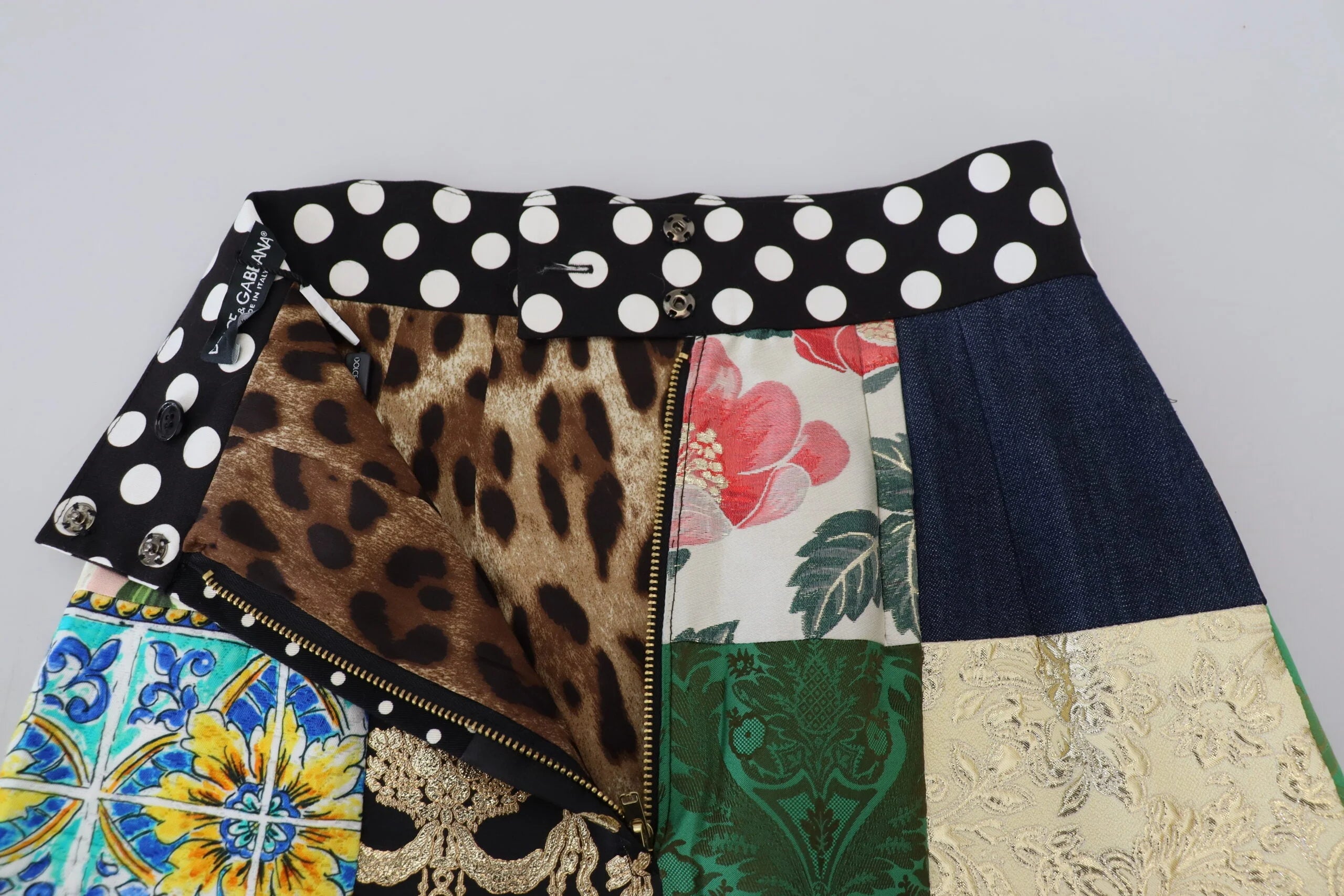 Dolce & Gabbana Multicolor Majolica Patchwork Mini Skirt - IT38 | XS - Skirts