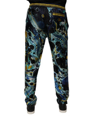 Dolce & Gabbana Multicolor Marble Print Jogger Sweatpants Pants - IT44 | XS - Joggers