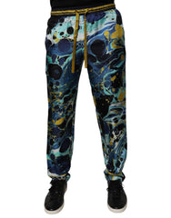 Dolce & Gabbana Multicolor Marble Print Jogger Sweatpants Pants - IT44 | XS - Joggers