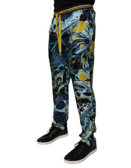 Dolce & Gabbana Multicolor Marble Print Jogger Sweatpants Pants - IT44 | XS - Joggers