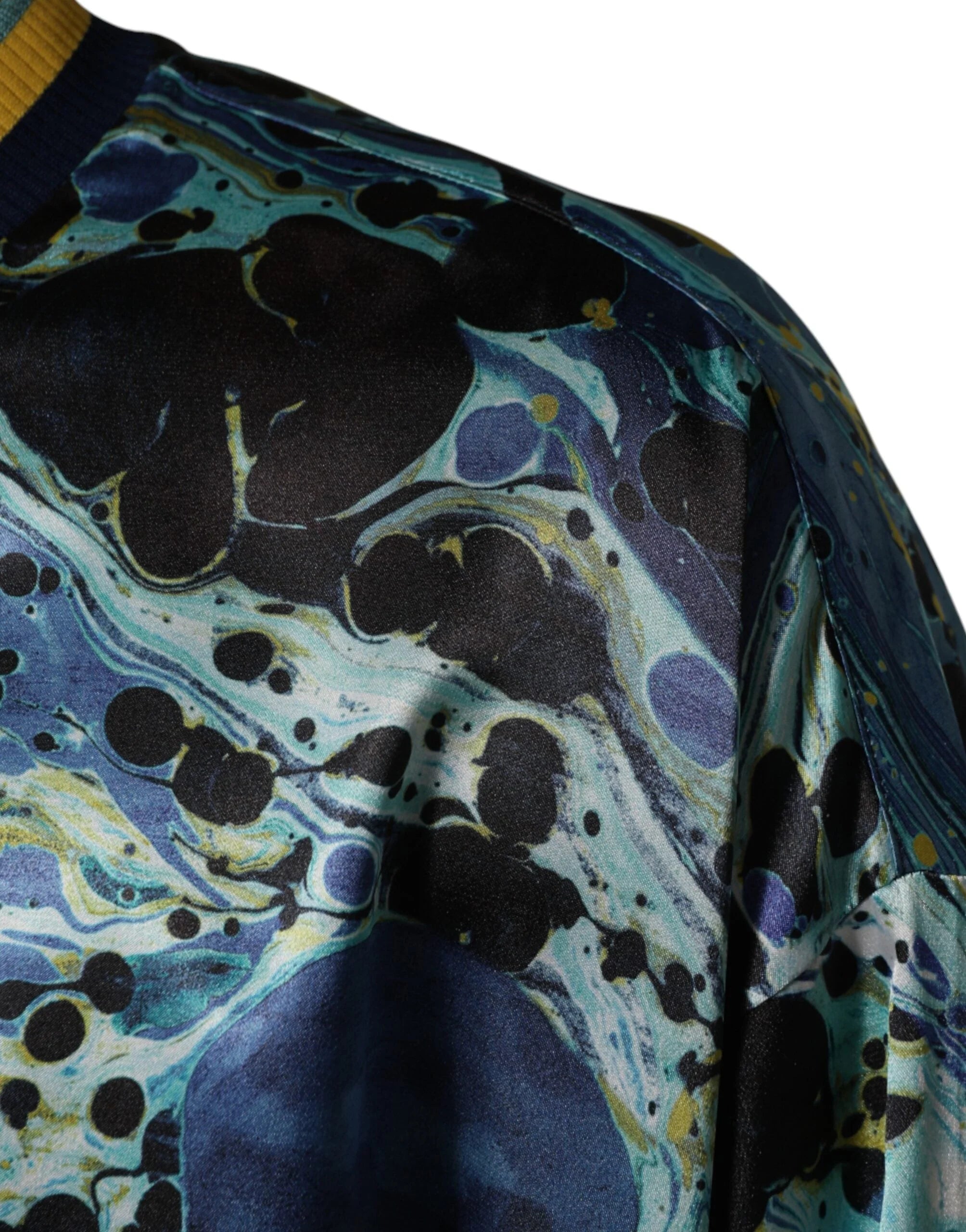 Dolce & Gabbana Multicolor Marble Print Pullover Sweater - IT52 | XL