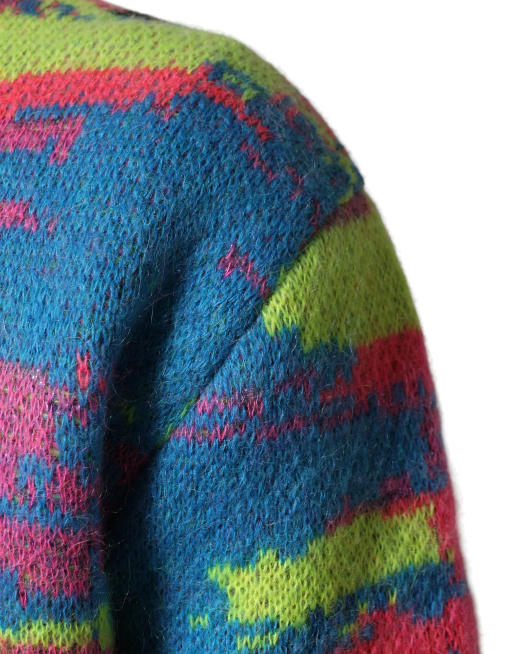 Dolce & Gabbana Multicolor Men Crew Neck Pullover Sweater - IT48 | M