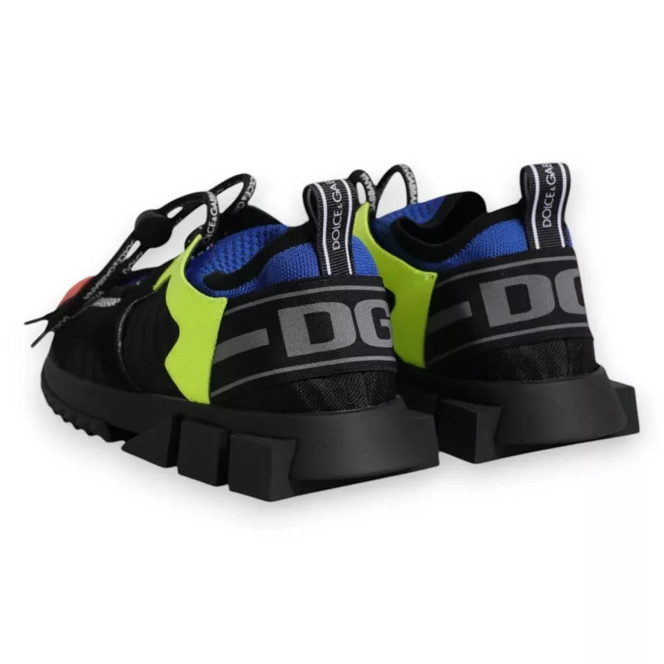 Dolce & Gabbana Multicolor Mesh Sorrento Trekking Sneakers Shoes - Sneakers