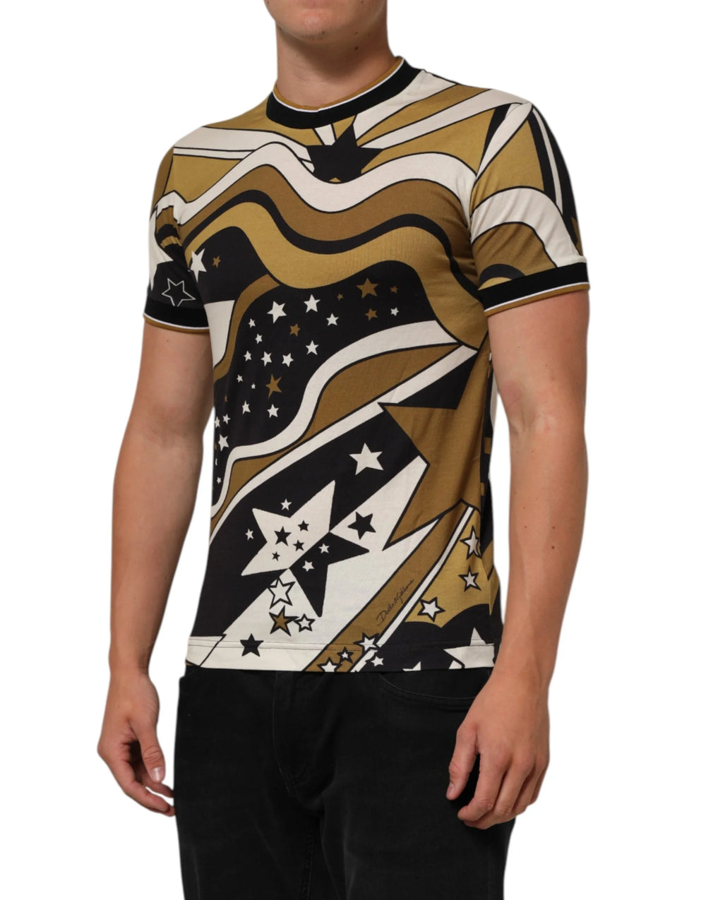 Dolce & Gabbana Multicolor Millennials Star CrewNeck T-shirt - IT44 | XS - T-Shirts
