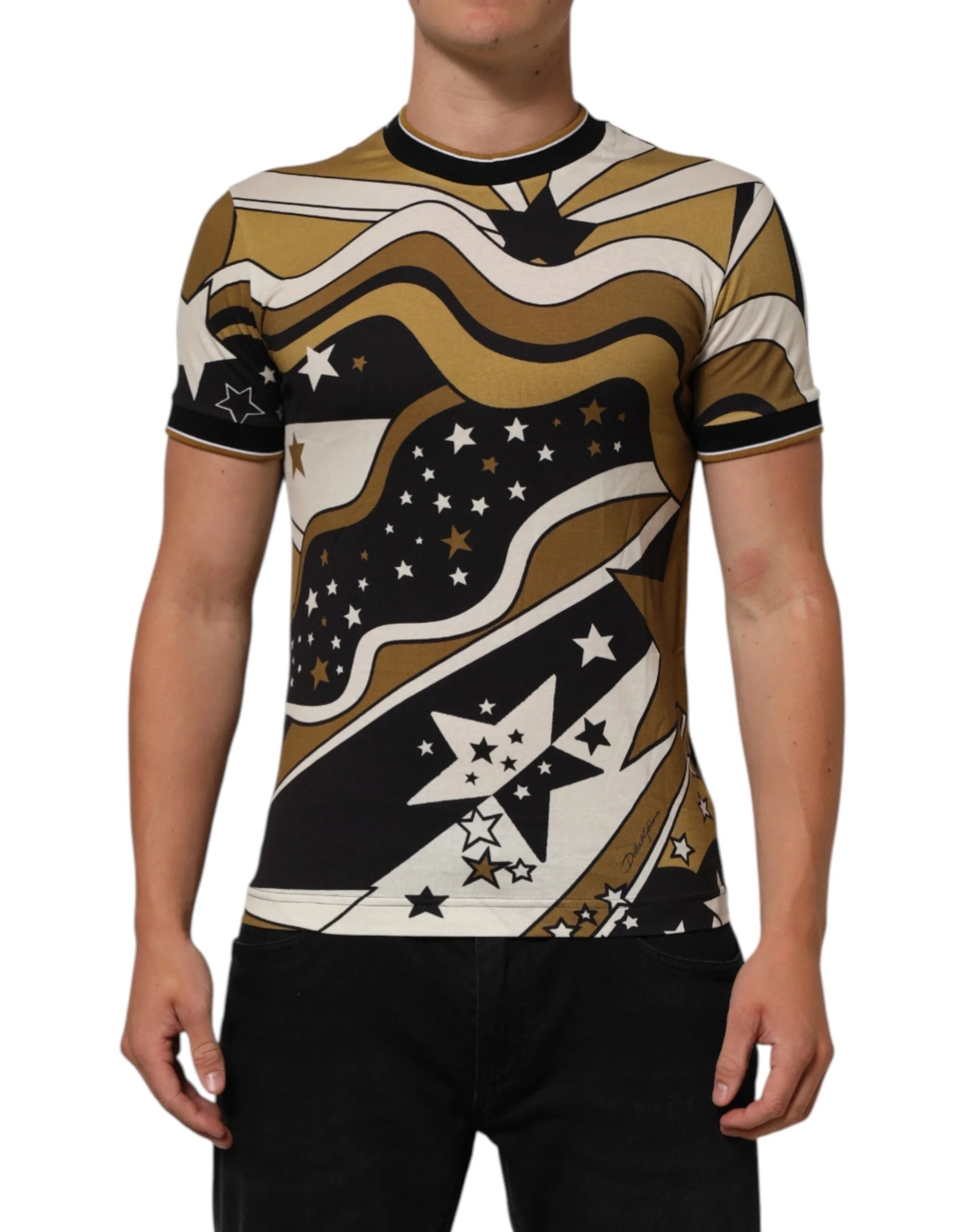 Dolce & Gabbana Multicolor Millennials Star CrewNeck T-shirt - IT44 | XS