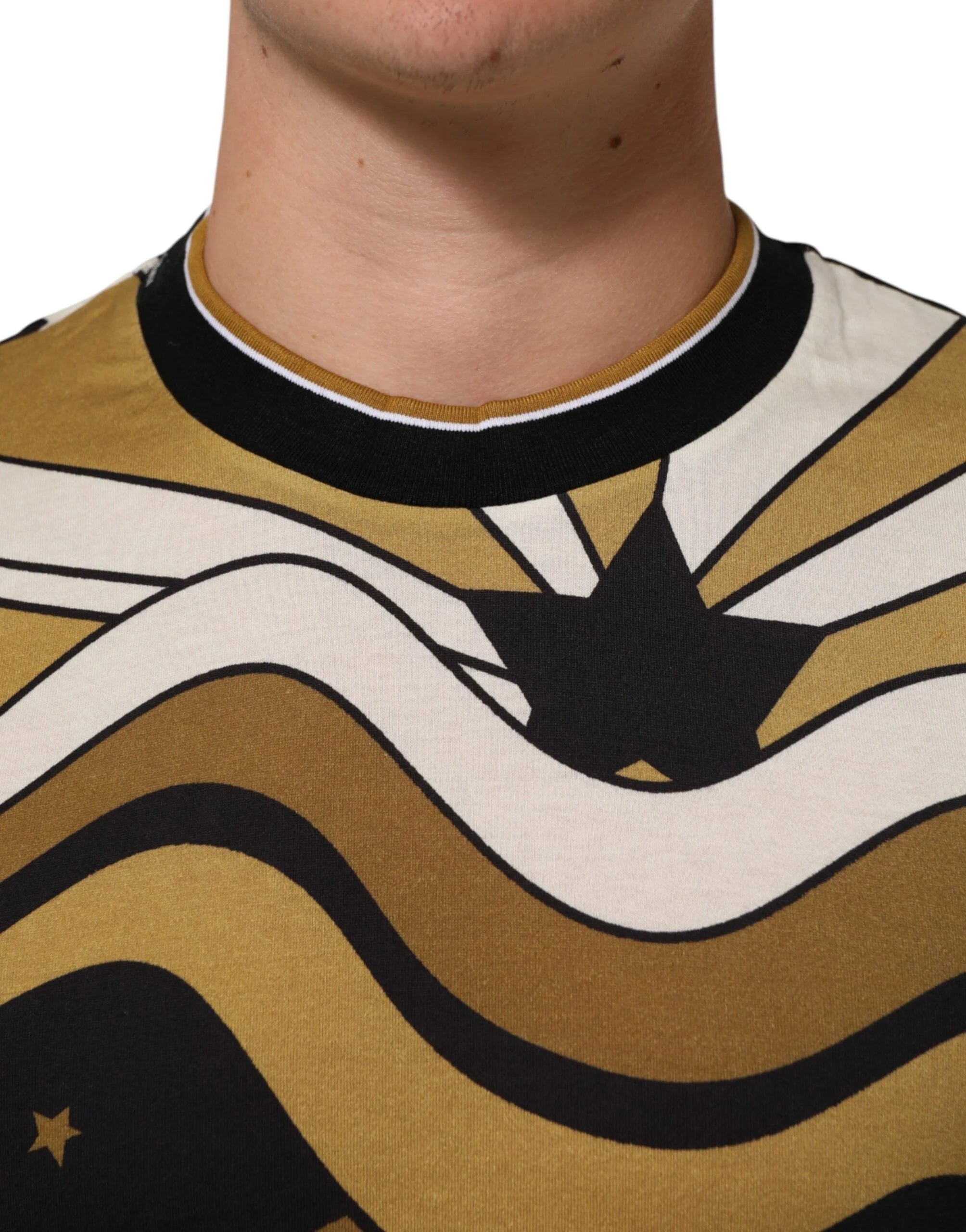 Dolce & Gabbana Multicolor Millennials Star CrewNeck T-shirt - IT44 | XS