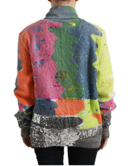 Dolce & Gabbana Multicolor Mohair Turtleneck Pullover Sweater - IT38 | XS - Sweaters