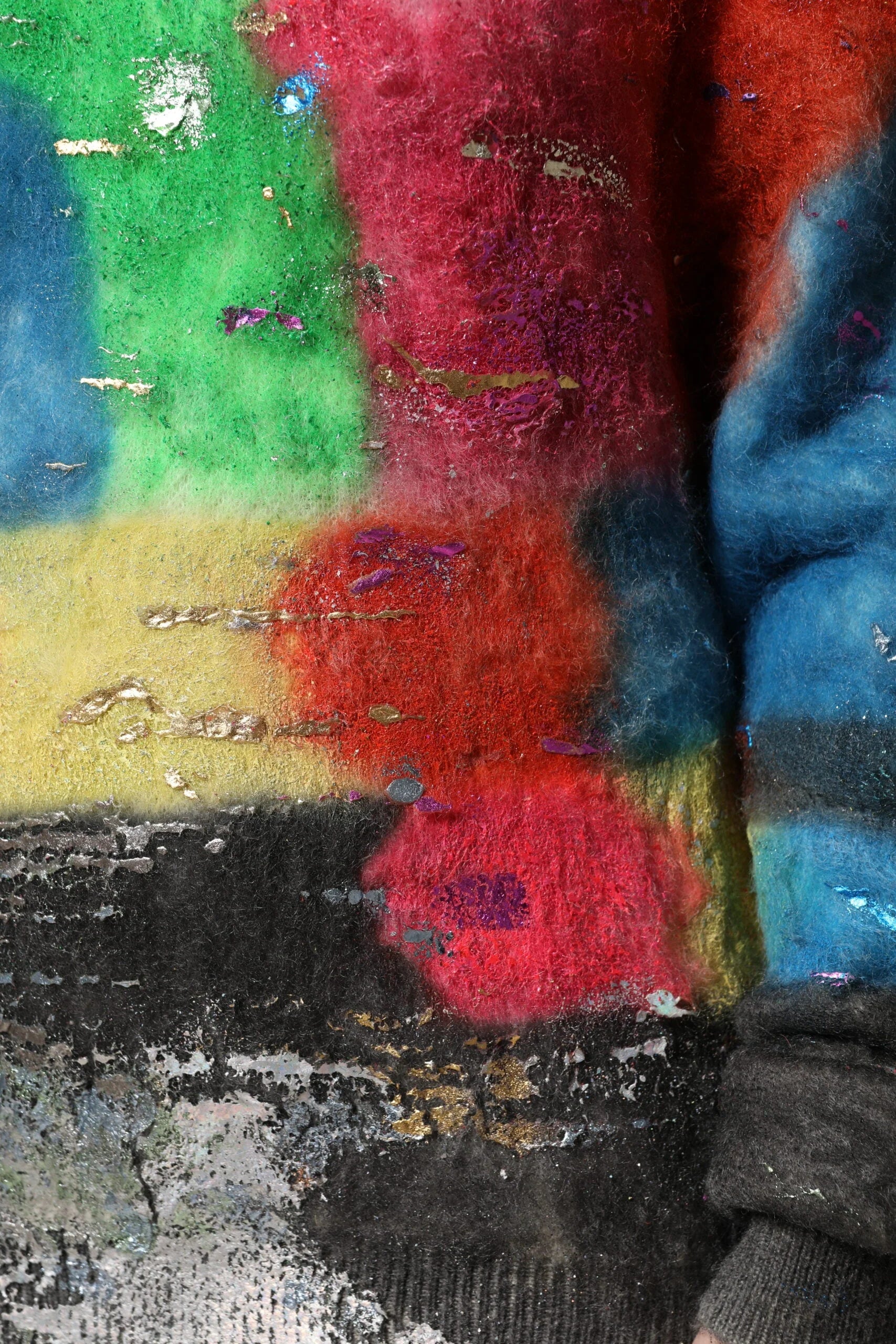 Dolce & Gabbana Multicolor Mohair Turtleneck Pullover Sweater - IT40|S - Sweaters