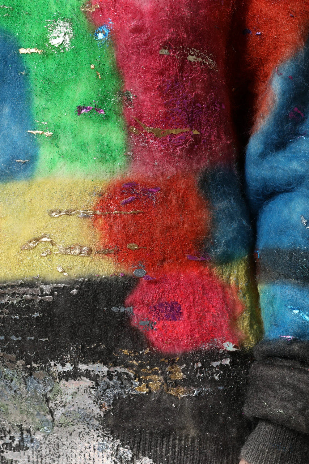 Dolce & Gabbana Multicolor Mohair Turtleneck Pullover Sweater - IT40|S - Sweaters