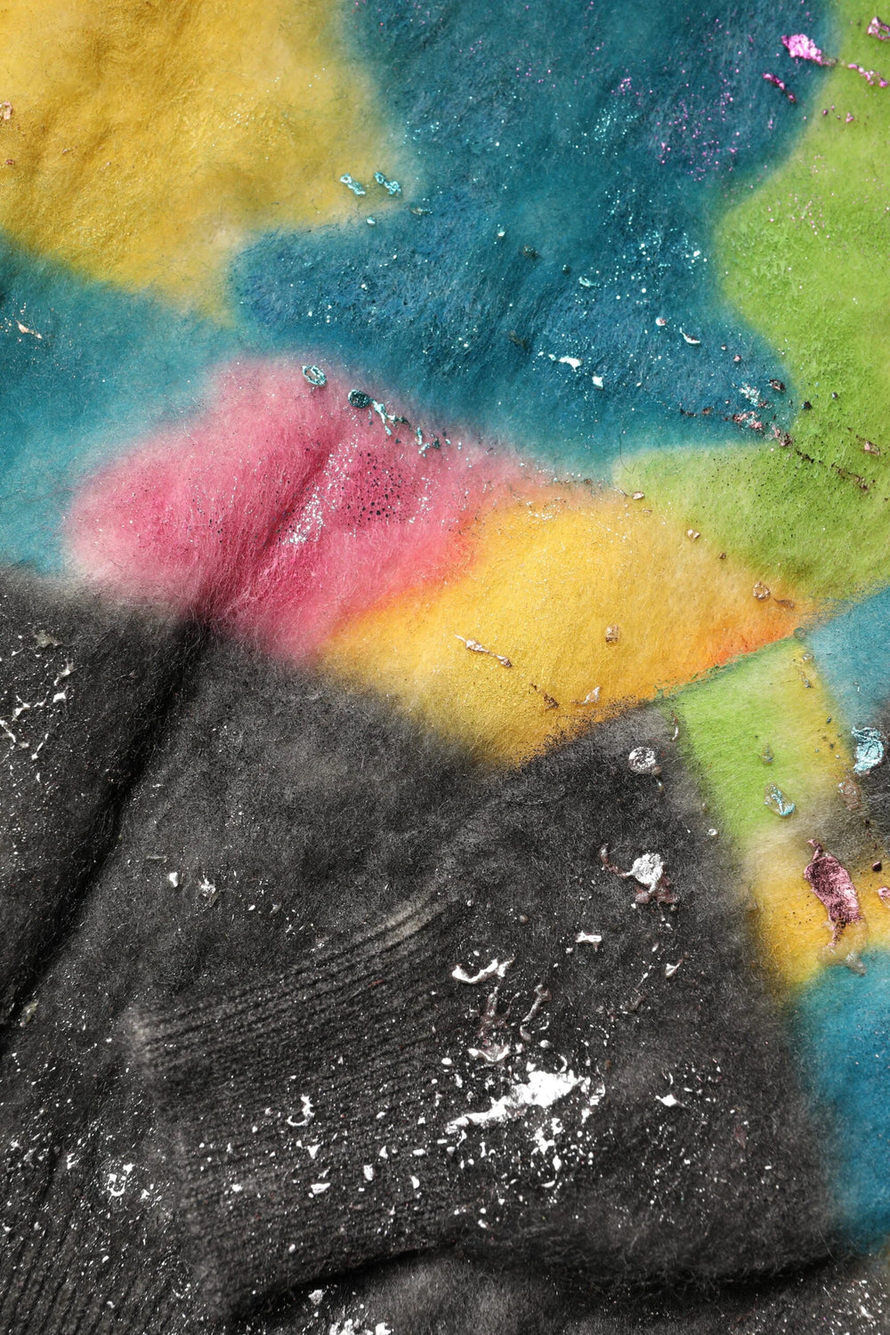 Dolce & Gabbana Multicolor Mohair Turtleneck Pullover Sweater - IT40|S - Sweaters