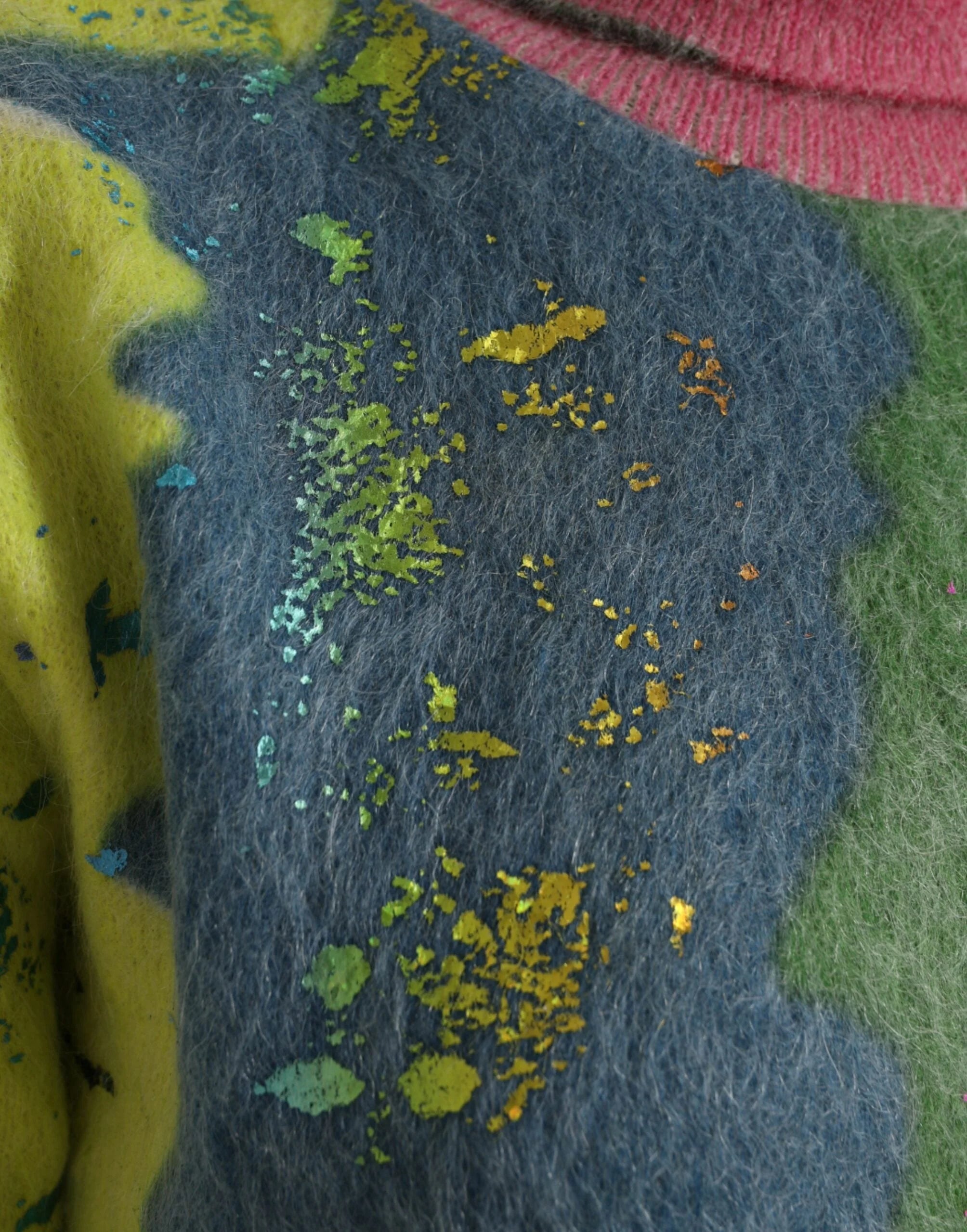 Dolce & Gabbana Multicolor Mohair Turtleneck Pullover Sweater - Sweaters