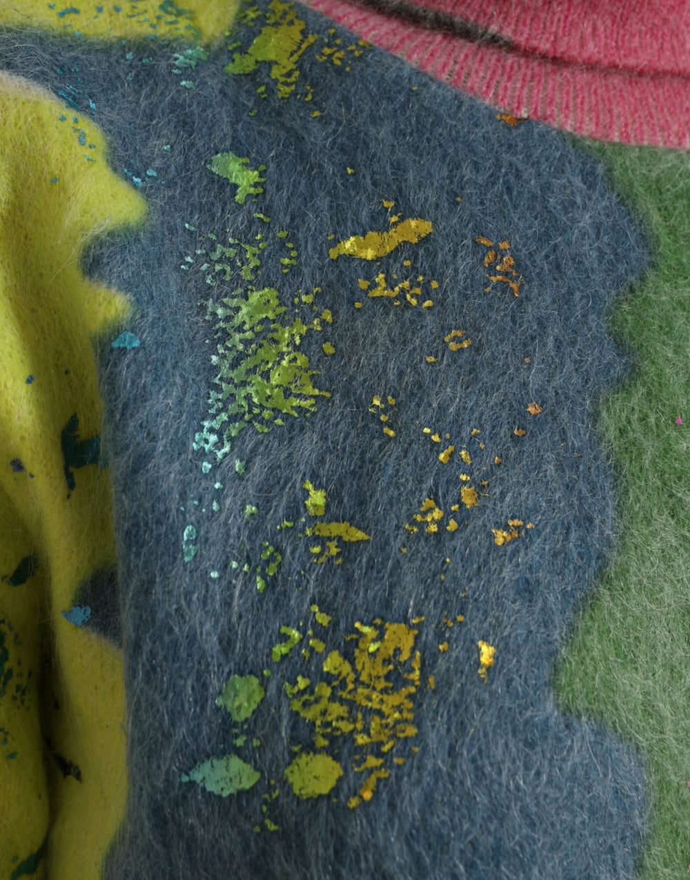 Dolce & Gabbana Multicolor Mohair Turtleneck Pullover Sweater - Sweaters