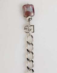 Dolce & Gabbana Multicolor Murano Glass Beads Brass Zamak Necklace - Necklaces