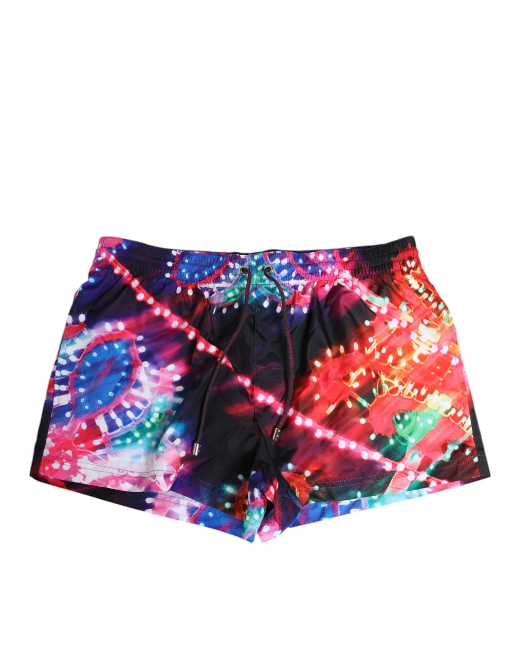 Dolce & Gabbana Multicolor Neon Print Polyester Shorts Swimwear - Swim Boxers