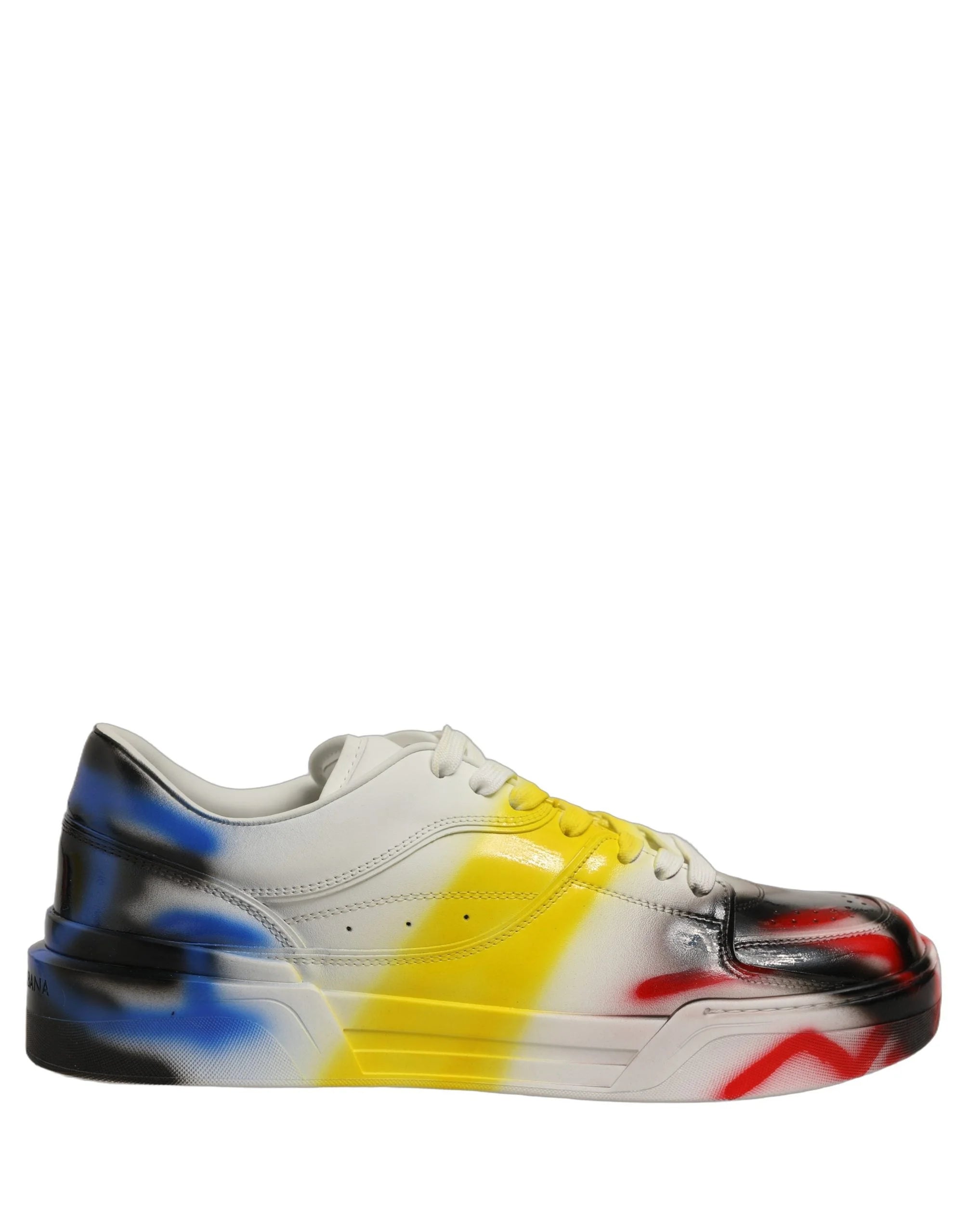 Dolce & Gabbana Multicolor New Roma Paint Sneakers Men Shoes