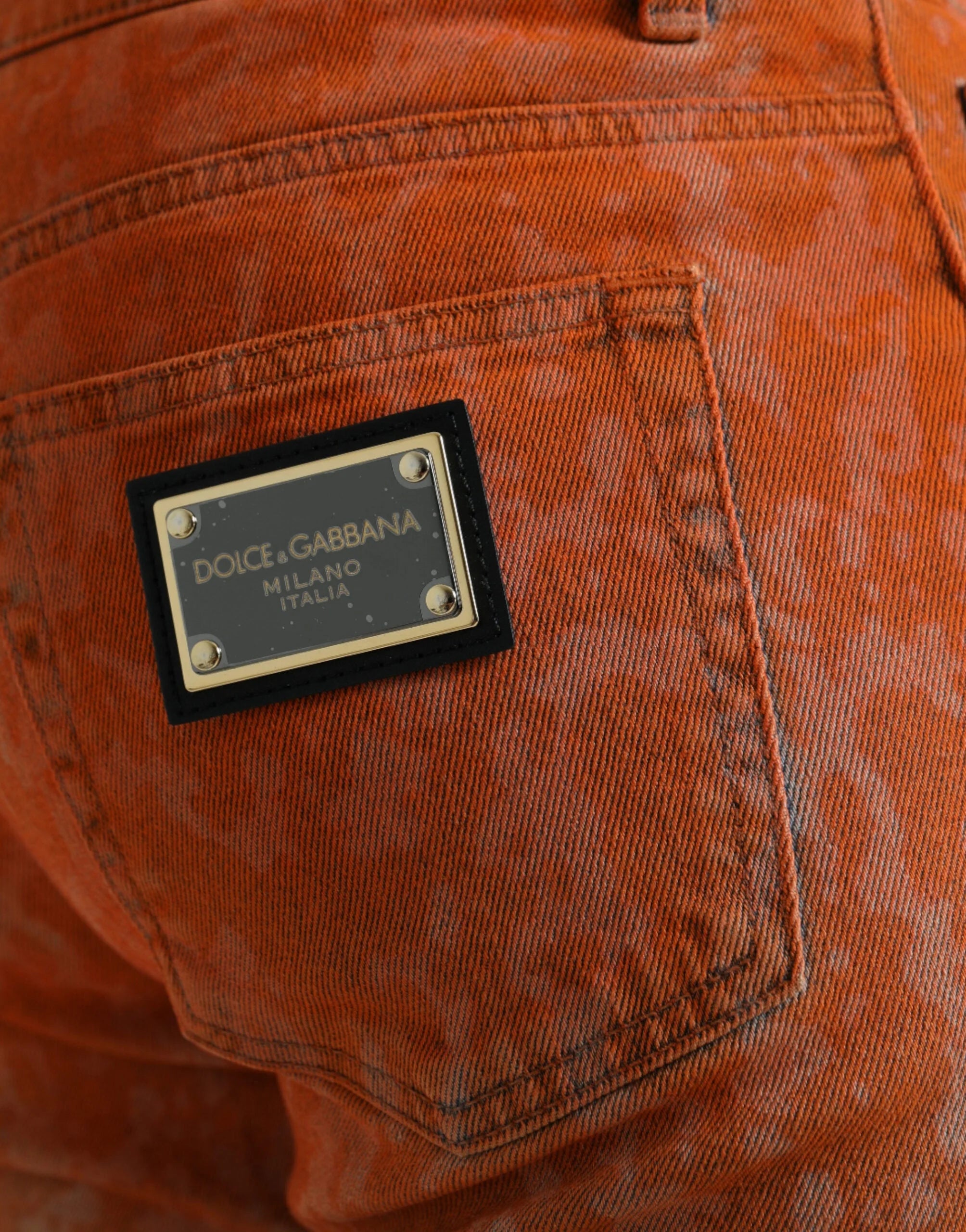 Dolce & Gabbana Multicolor Ombre Cotton Slim Fit Denim Jeans - Jeans