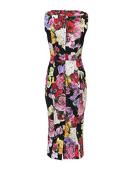 Dolce & Gabbana Multicolor Ortensia Patchwork Sheath Dress - IT38 | XS - Dresses