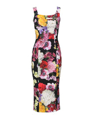 Dolce & Gabbana Multicolor Ortensia Patchwork Sheath Dress - IT38 | XS