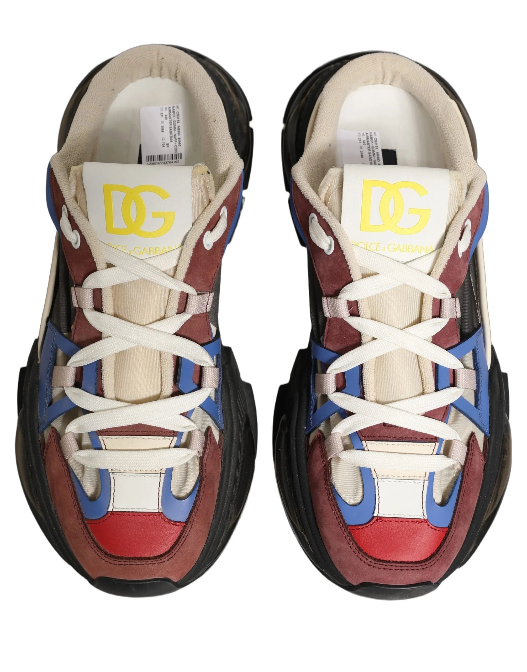 Dolce & Gabbana Multicolor Panelled Airmaster Sneakers Shoes - EU44/US11