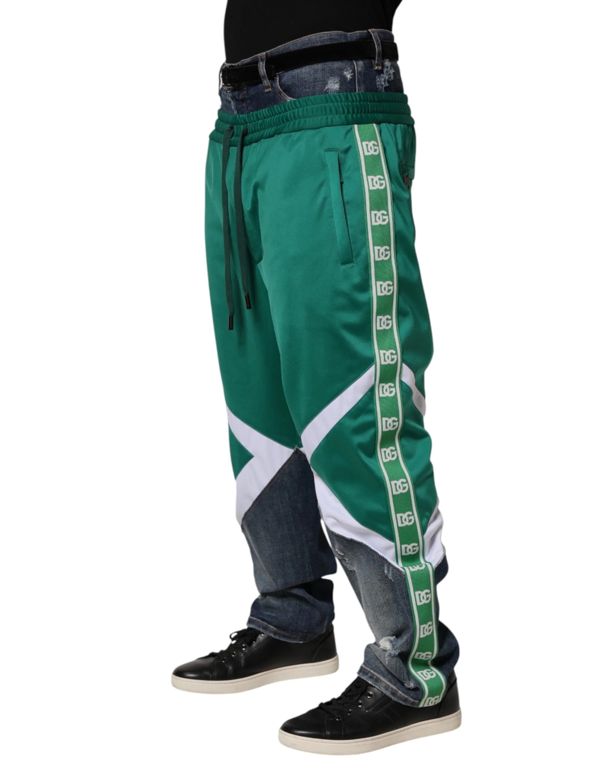 Dolce & Gabbana Multicolor Panelled Straight-Leg Denim Jeans - IT52 | XL