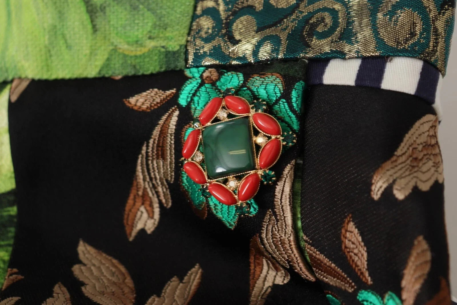 Dolce & Gabbana Multicolor Patchwork A-line Polyester Skirt - IT38 | XS - Skirts