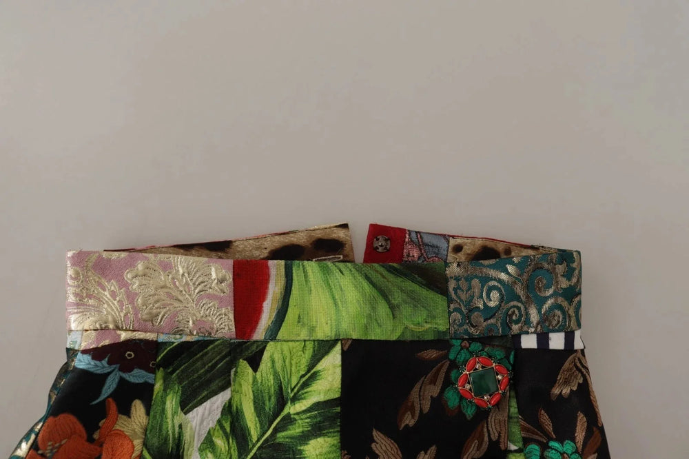 Dolce & Gabbana Multicolor Patchwork A-line Polyester Skirt - IT38 | XS - Skirts