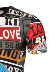 Dolce & Gabbana Multicolor Patchwork Cotton Crew Neck T-shirt - IT44 | XS - T-Shirts