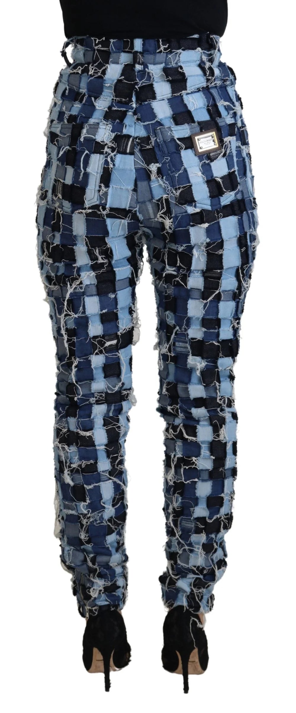 Dolce & Gabbana Multicolor Patchwork Cotton Denim Jeans - IT40|S - Jeans