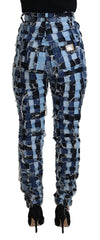 Dolce & Gabbana Multicolor Patchwork Cotton Denim Jeans - IT40|S - Jeans